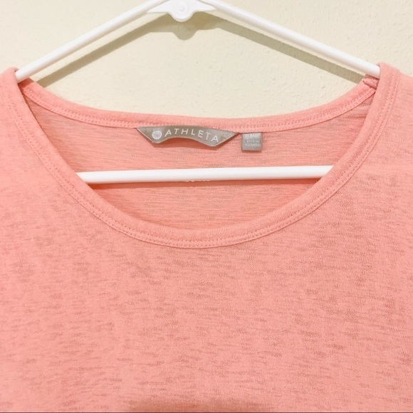 ATHLETA pink short sleeve tees women size M - Picture 4 of 8